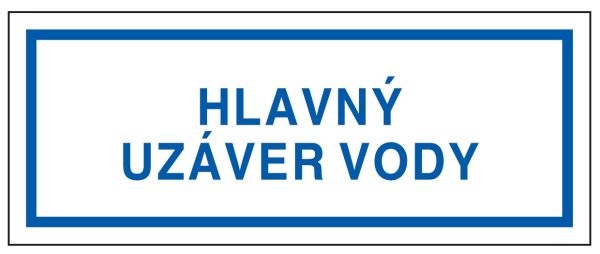 Hlavný uzáver vody