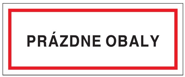 Prázdne obaly