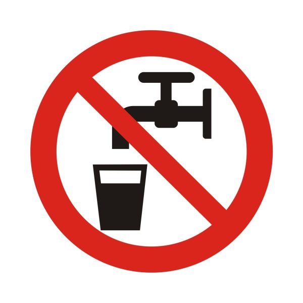Symbol Zákaz používania vody na pitie!