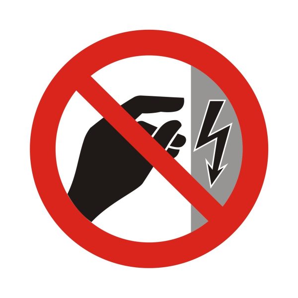 Symbol Nedotýkať sa! Kryt je pod napätím