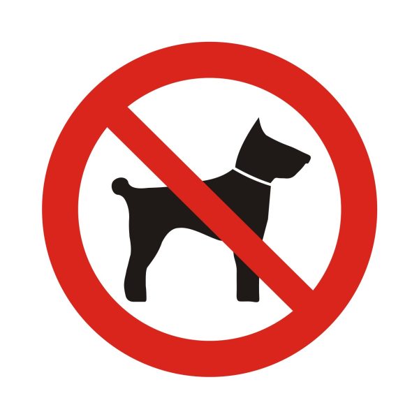 Symbol Zákaz vstupovať so zvieratami d