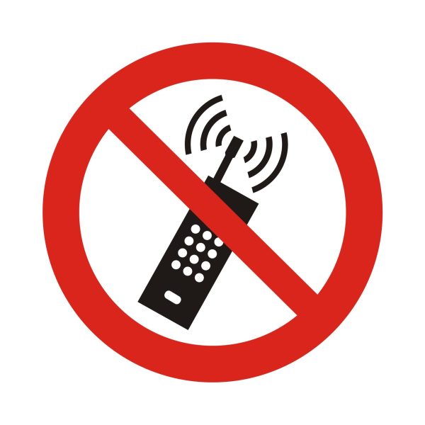 Symbol Zákaz používania mobilných telefónov
