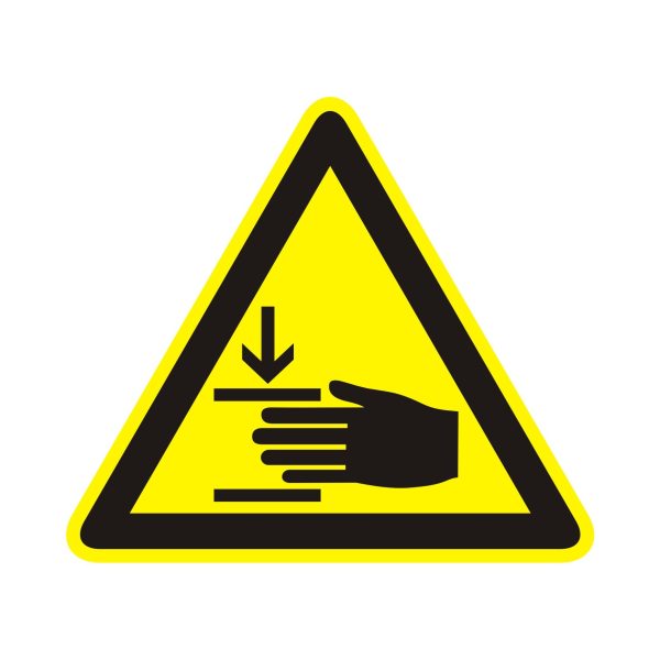 Symbol Pozor, nebezpečenstvo poranenia ruky!