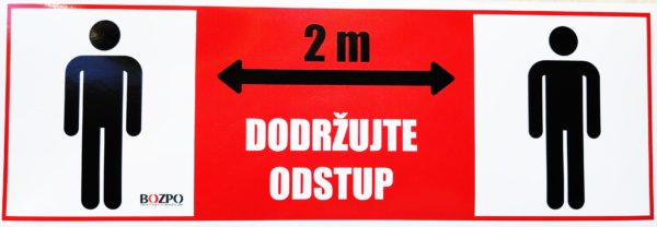 Dodržujte odstup