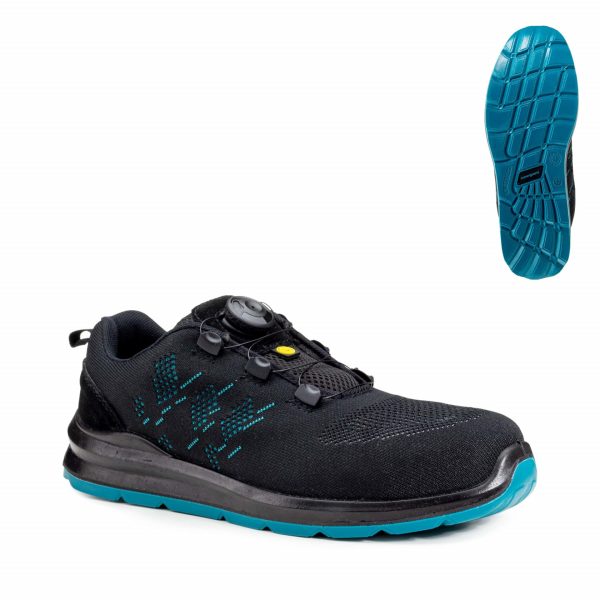 ONYX low black green ESD obuv