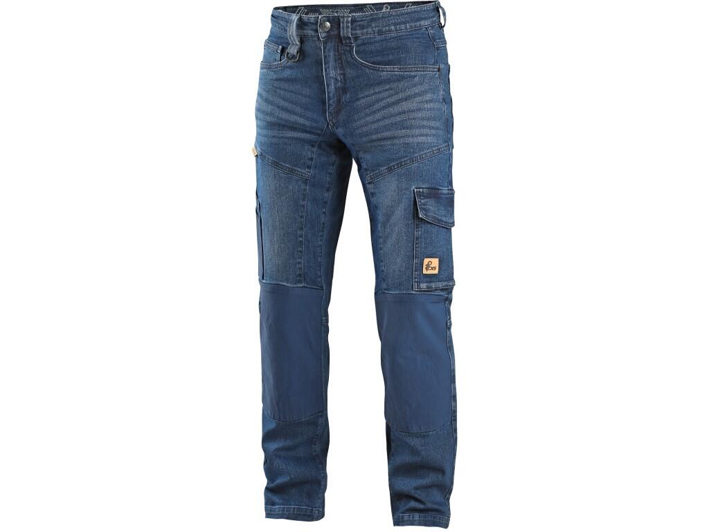 Nohavice jeans CXS ALBI, pánske, modré