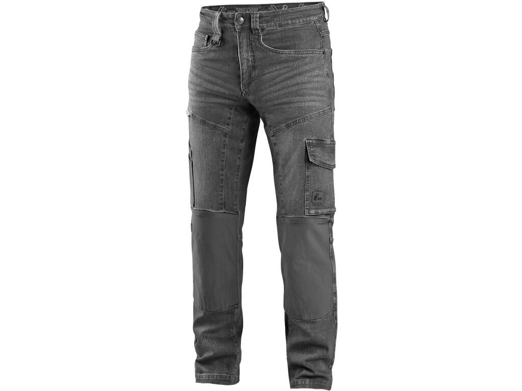 Nohavice jeans CXS ALBI, pánske, sivé