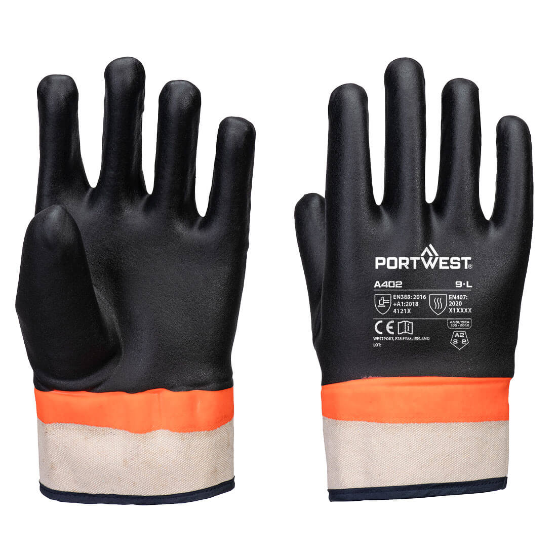 Rukavice Grip PVC Sandy s dvojitým máčaním