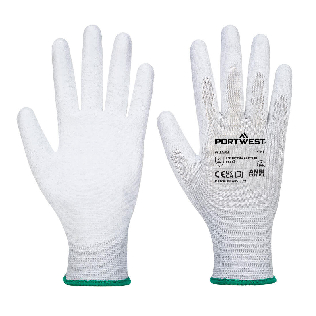 ESD 13 PU polomáčané rukavice Essential Multipack (12 párov)