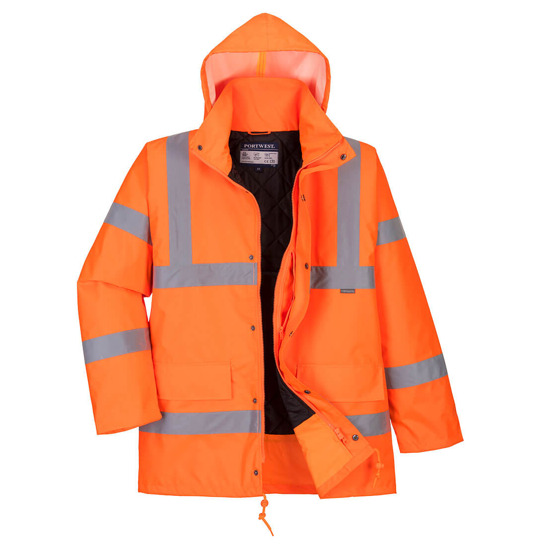 Hi-Vis Traffic reflexná priedušná zimná bunda