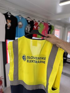 Reflexná vesta s potlačou loga